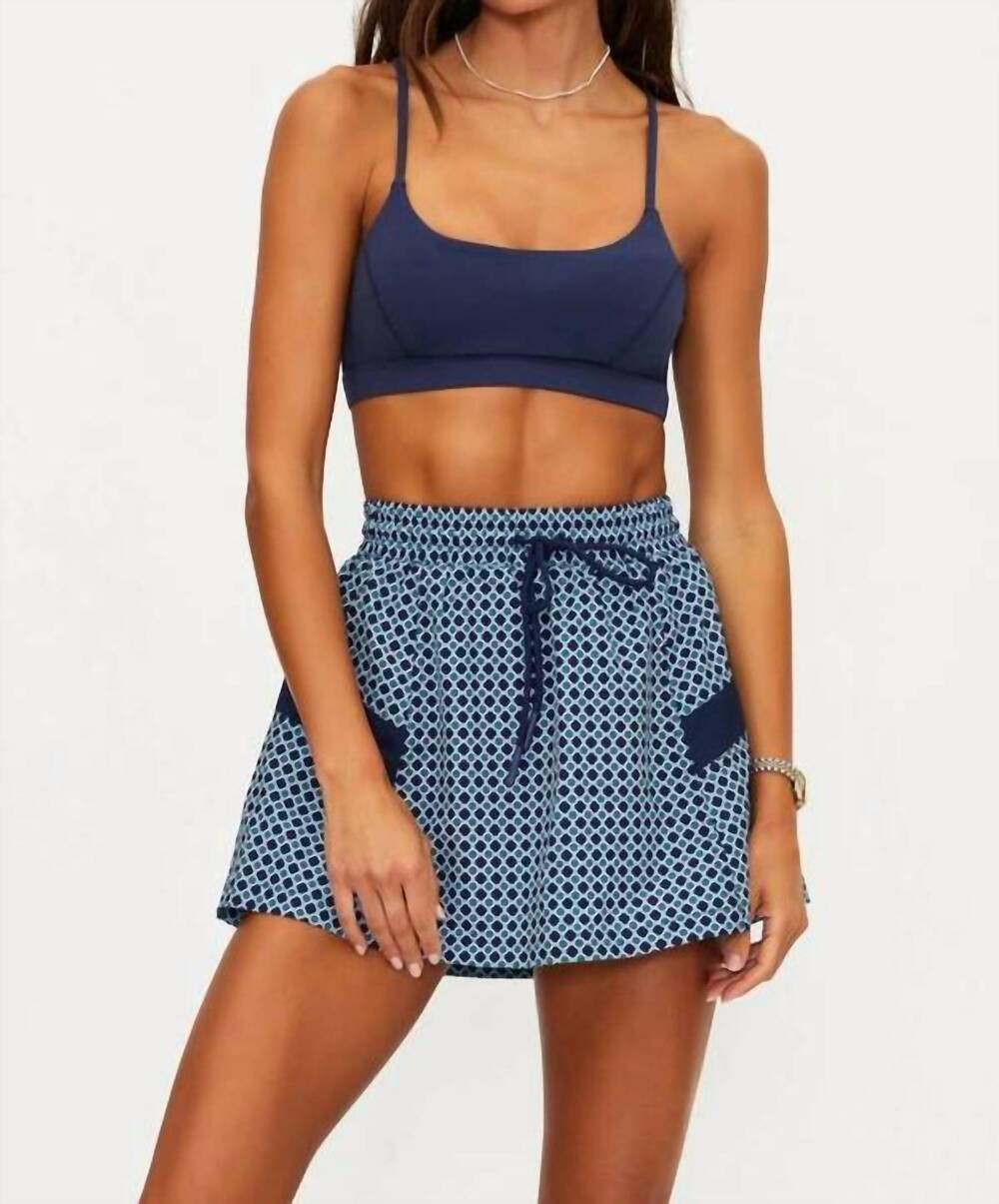 NEW BEACH RIOT clyde skirt in twilight tides geo